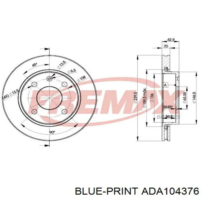 Купити AR83088XPR Power Stop Диск заднього гальма