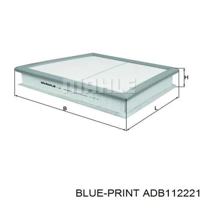 Повітряний фільтр ADB112221 Blue Print