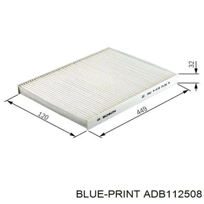ADB112508 Blue Print Внутрішньосалонний фільтр