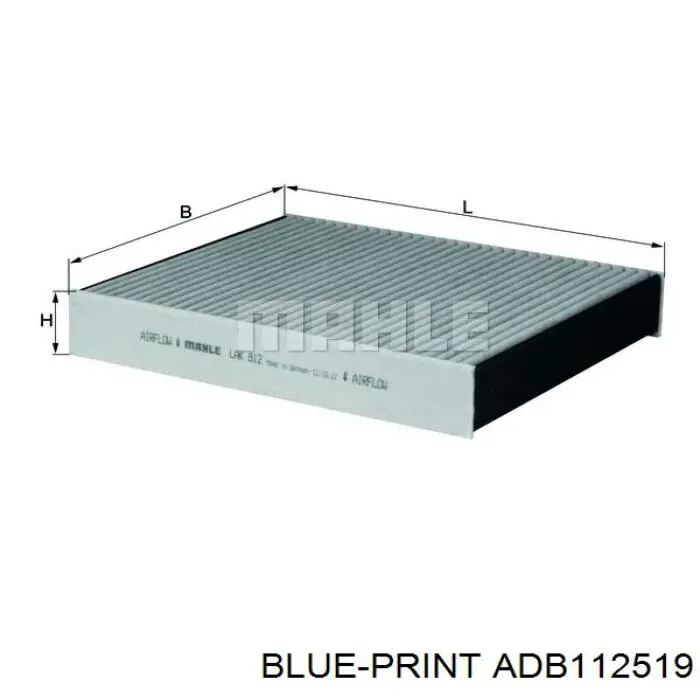 Фільтр салону ADB112519 Blue Print