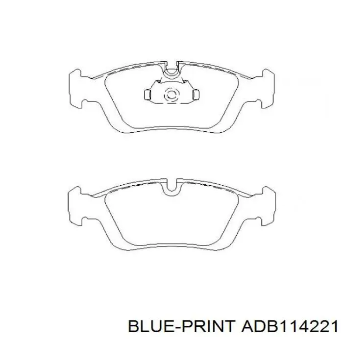 Купити ADB114221 Blue Print Колодки гальмівні передні, дискові