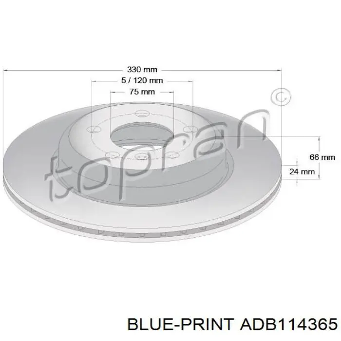 Купити BS9346HC Optimal Ротор гальмівний