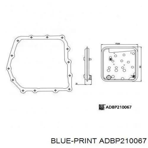 Фільтр коробки автомат Blue Print ADBP210067 ціна, від 19.34 USD