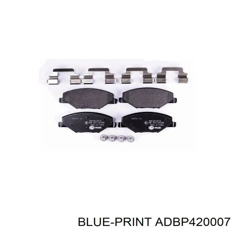 Гальмівні колодки Blue Print ADBP420007 ціна, від 23.56 USD