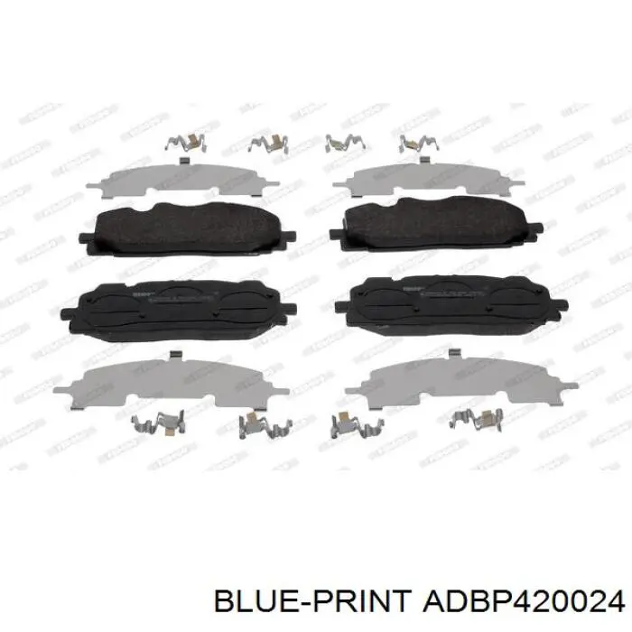 Колодки гальмівні передні, дискові ADBP420024 Blue Print