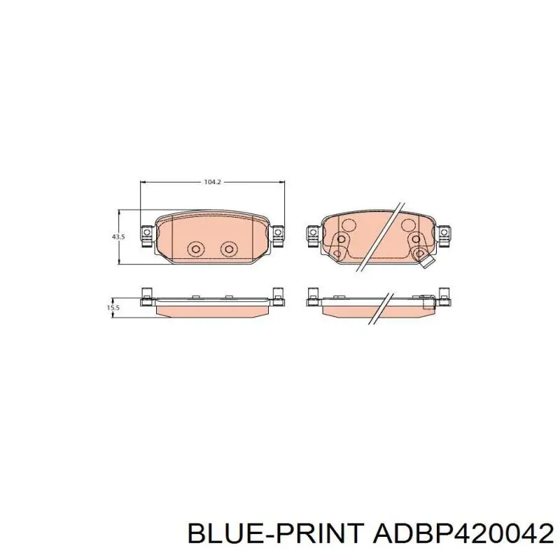 Колодки гальмові задні, дискові KBP10060 Kavo Parts