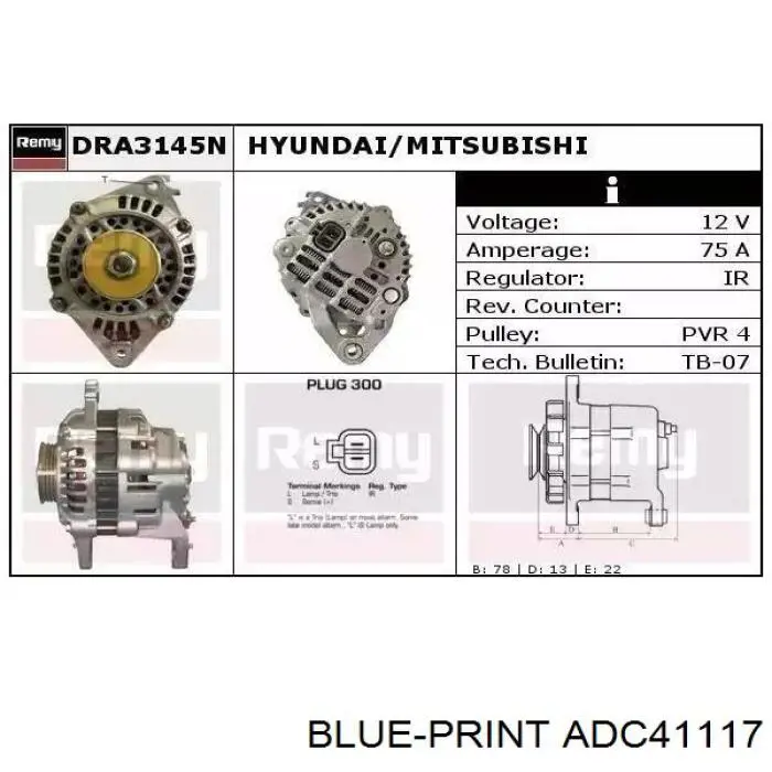 Купити MD136838 Mitsubishi Генератор