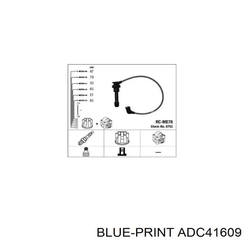 ADC41609 Blue Print Проводи високовольтні