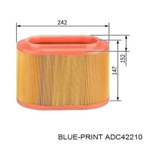 Елемент повітряного фільтра Interparts IPA308 ціна, від 10.72 USD