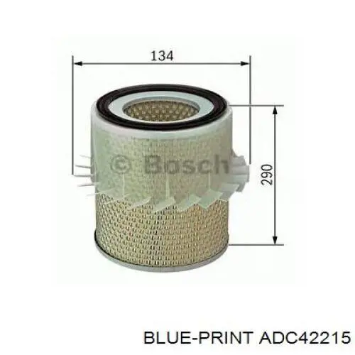 ADC42215 Blue Print Повітряний фільтр двигуна