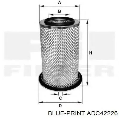 Повітряний фільтр ADC42226 Blue Print