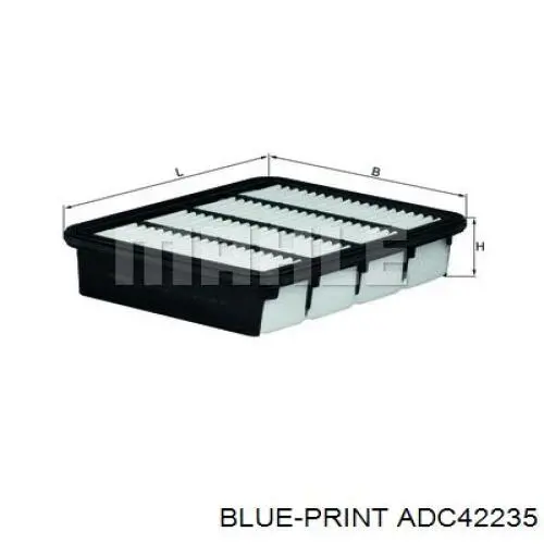 Купити ADC42235 Blue Print Автомобільний фільтр повітря