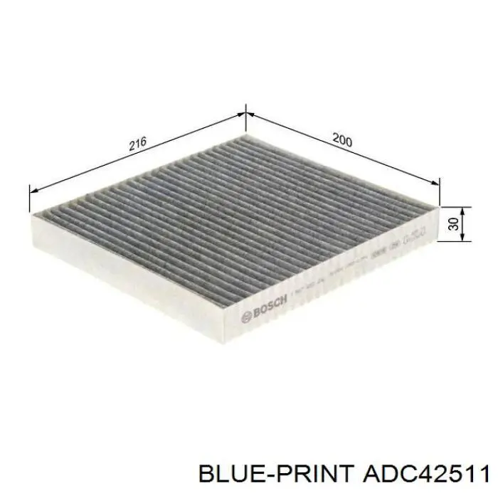 Фільтр салону ADC42511 Blue Print