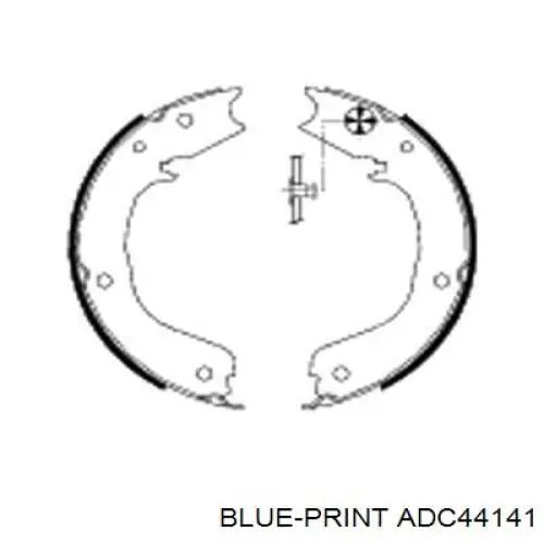 Колодки ручника / стоянкового гальма Blue Print ADC44141 ціна, від 29.12 USD