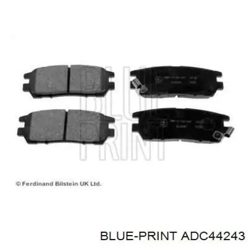 ADC44243 Blue Print Колодки гальмівні задні, дискові