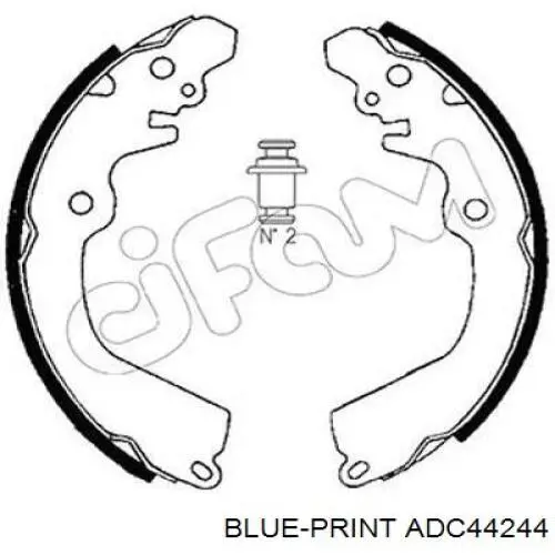 Задні гальмівні колодки ADC44244 Blue Print