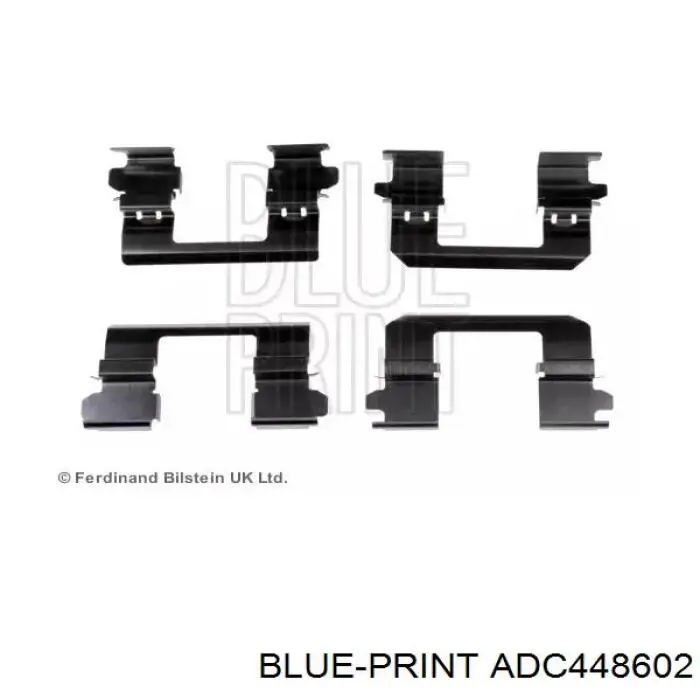 ADC448602 Blue Print комплект пружинок кріплення дискових колодок, передніх