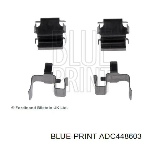 Купити ADC448603 Blue Print Комплект пружинок кріплення дискових колодок, задніх