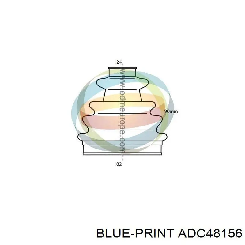 Пильник ШРУСа внутрішній ADC48156 Blue Print