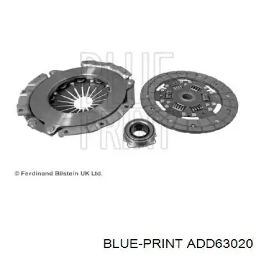 Купити ADD63020 Blue Print Комплект зчеплення (диск, корзина, підшипник)