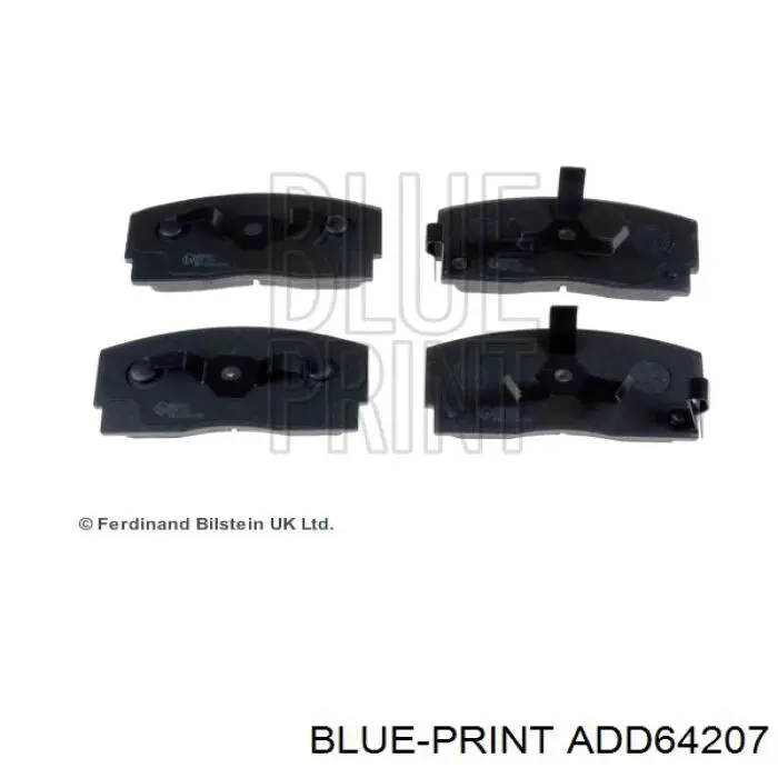 ADD64207 Blue Print колодки гальмівні передні, дискові