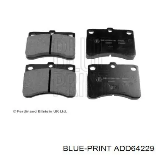 Купити ADD64229 Blue Print Колодки гальмівні передні, дискові