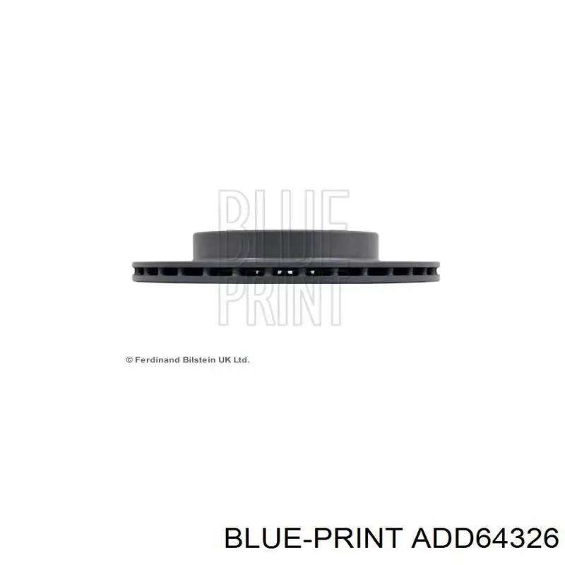 Диск гальмівний передній Blue Print ADD64326