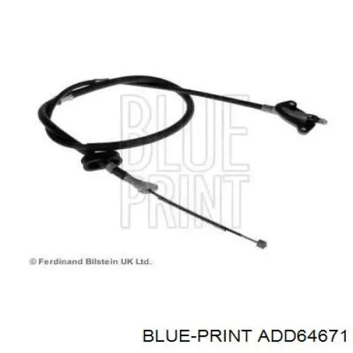 Трос стоянкового гальма задній лівий Blue Print ADD64671 ціна, від 20.35 USD