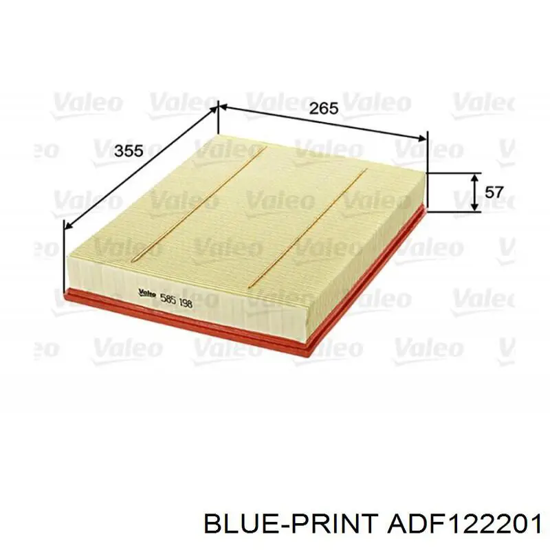 Фільтр повітряний Blue Print ADF122201