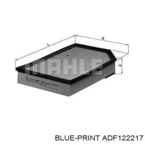 Купити ADF122217 Blue Print Автомобільний фільтр повітря