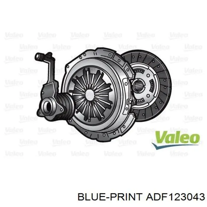 Купити ADF123043 Blue Print Комплект зчеплення (диск, корзина, підшипник)