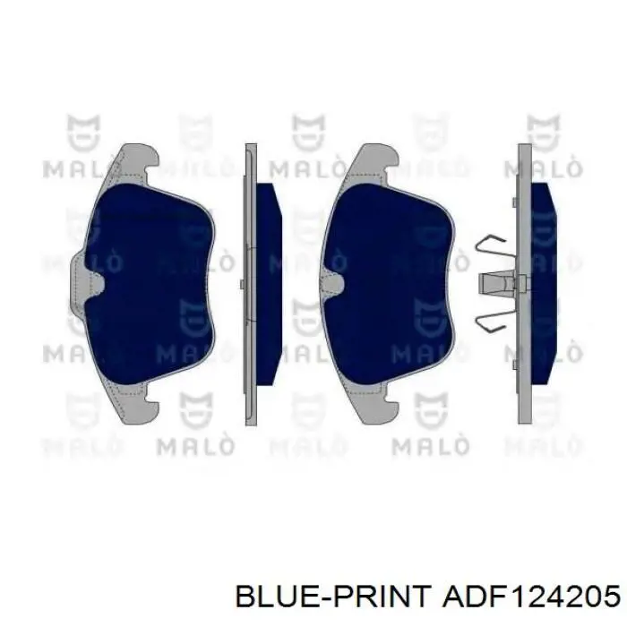 Гальмівні колодки Blue Print ADF124205 ціна, від 36.39 USD