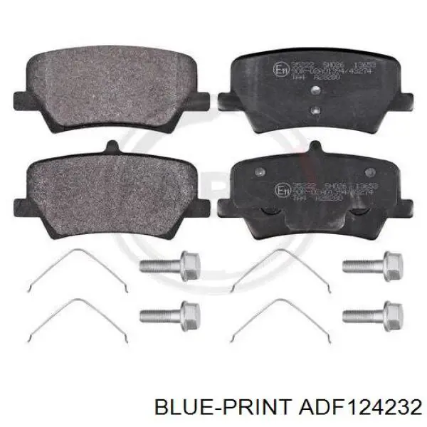 Задні гальмівні колодки Blue Print ADF124232 ціна, від 38.31 USD