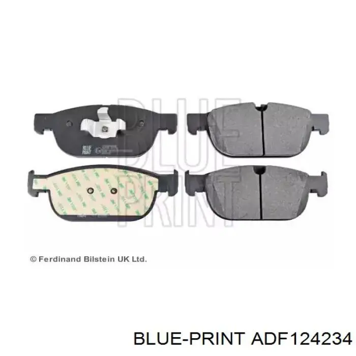 Колодки гальмівні передні, дискові ADF124234 Blue Print