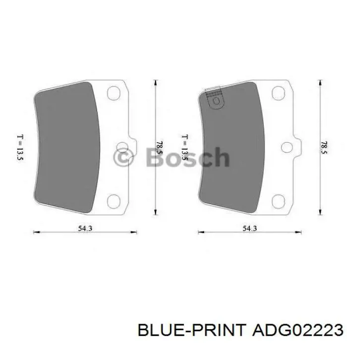 ADG02223 Blue Print Повітряний фільтр двигуна