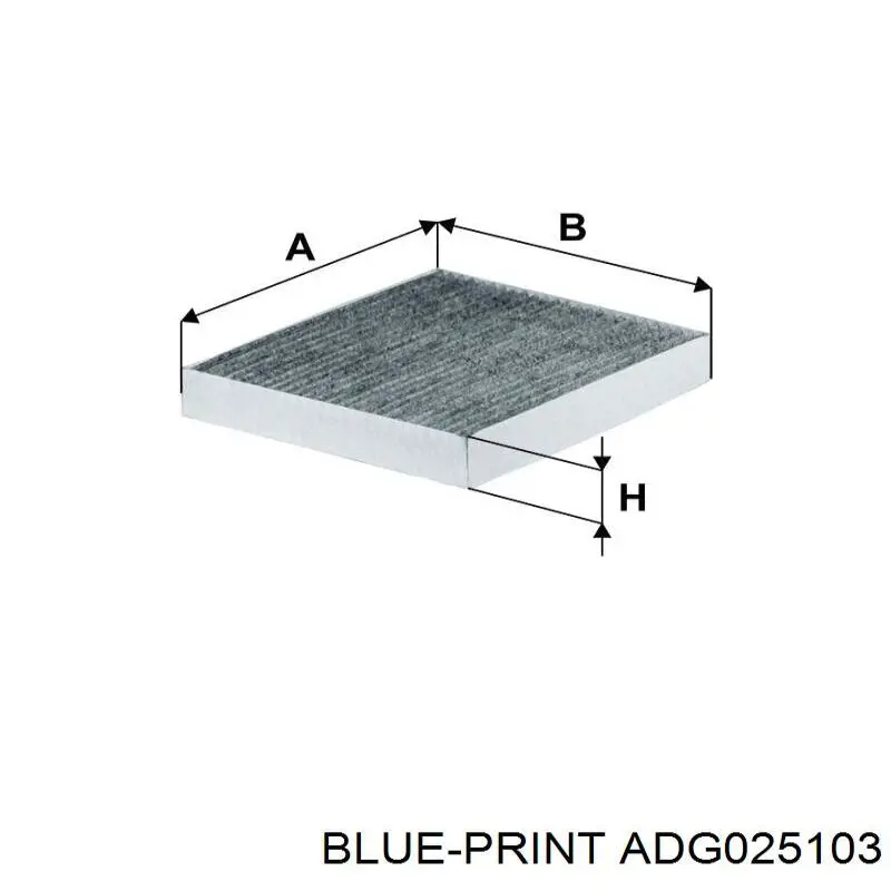 Фільтр салону ADG025103 Blue Print