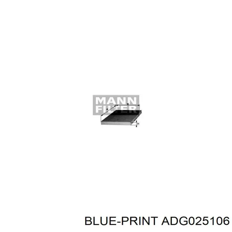 Фільтр повітряний обігрівача Blue Print ADG025106 ціна, від 12.80 USD