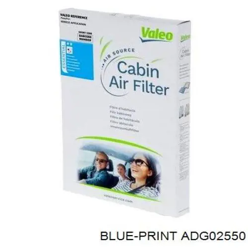Повітряний фільтр салону Blue Print ADG02550