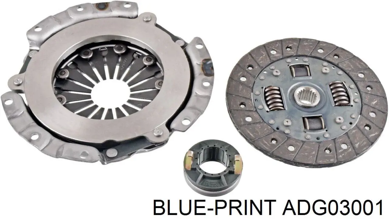 Купити ADG03001 Blue Print Комплект зчеплення (диск, корзина, підшипник)