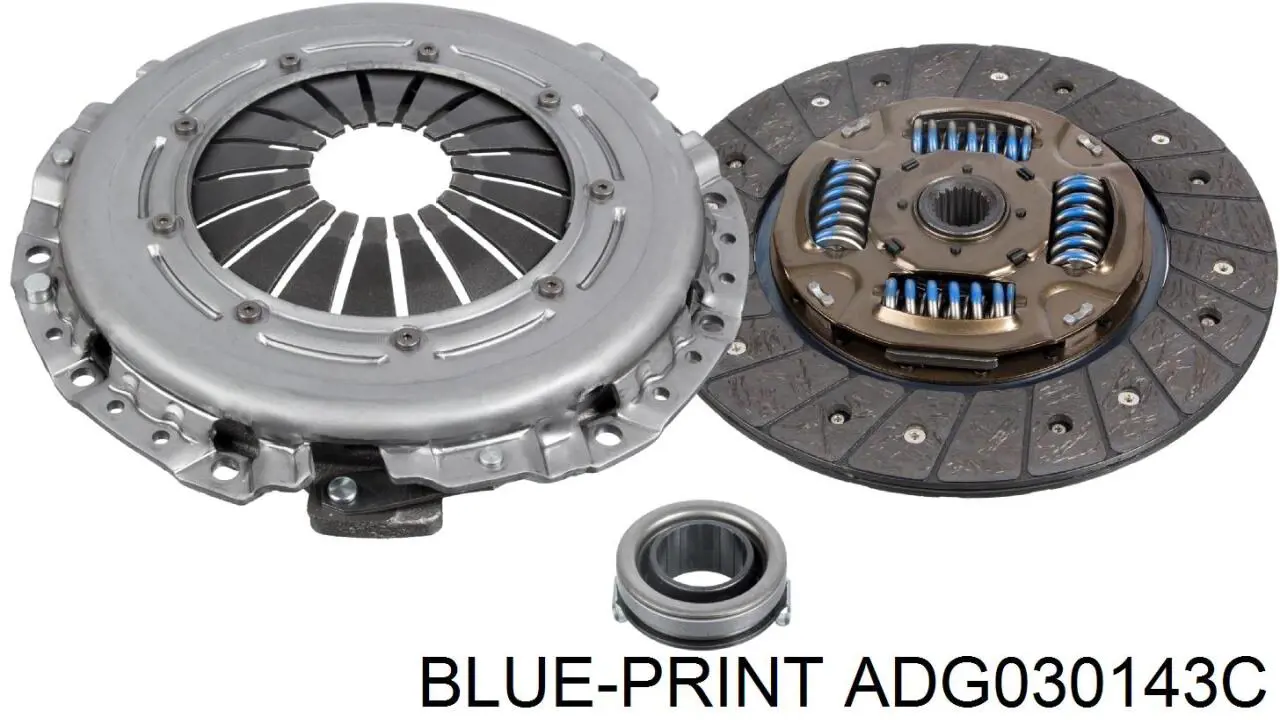 Купити ADG030143C Blue Print Комплект зчеплення (диск, корзина, підшипник)