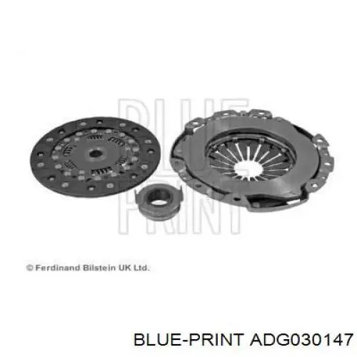 Купити ADG030147 Blue Print Комплект зчеплення (диск, корзина, підшипник)