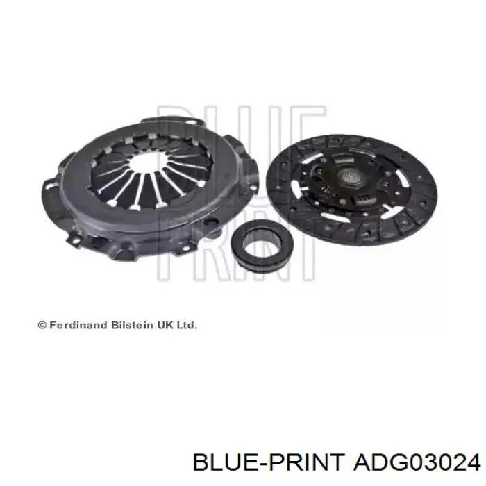 Купити ADG03024 Blue Print Комплект зчеплення (диск, корзина, підшипник)