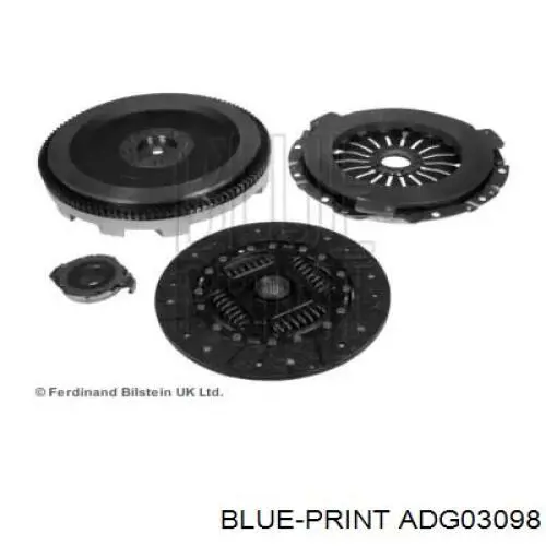 Купити ADG03098 Blue Print Комплект зчеплення (диск, корзина, підшипник)