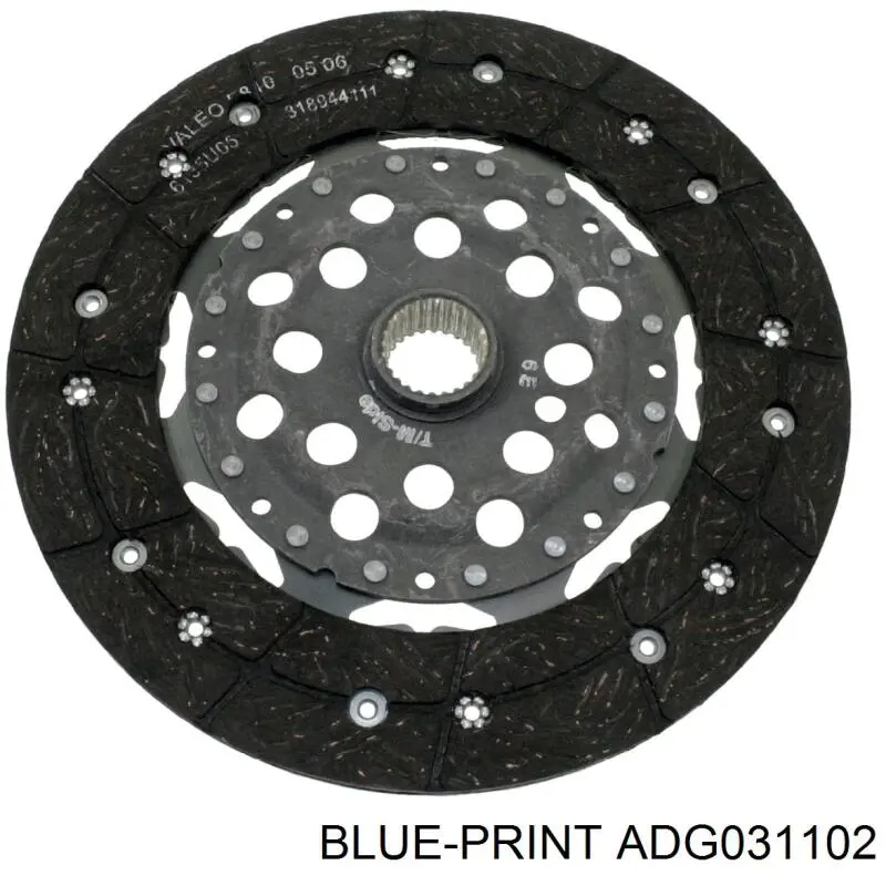 Диск зчеплення ADG031102 Blue Print