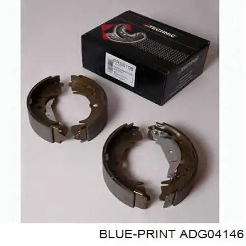 Гальма робочі задні ножні і гальмівні барабани Blue Print ADG04146