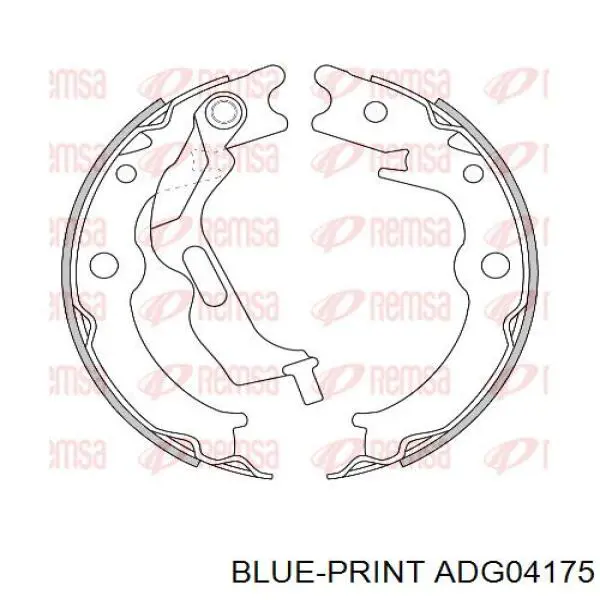 ADG04175 Blue Print колодки ручника/стоянкового гальма