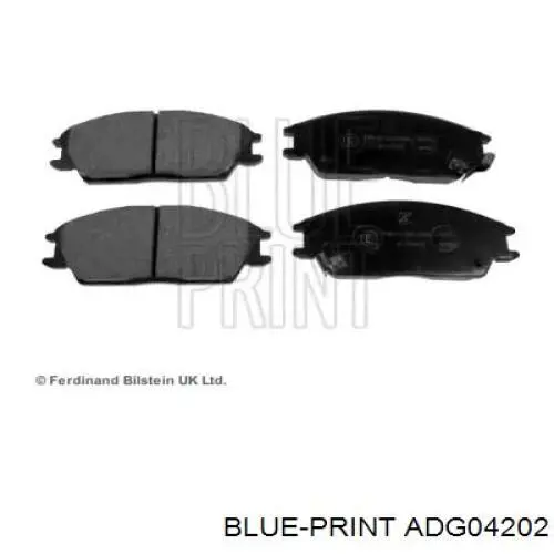 Тормозні колодки Blue Print ADG04202
