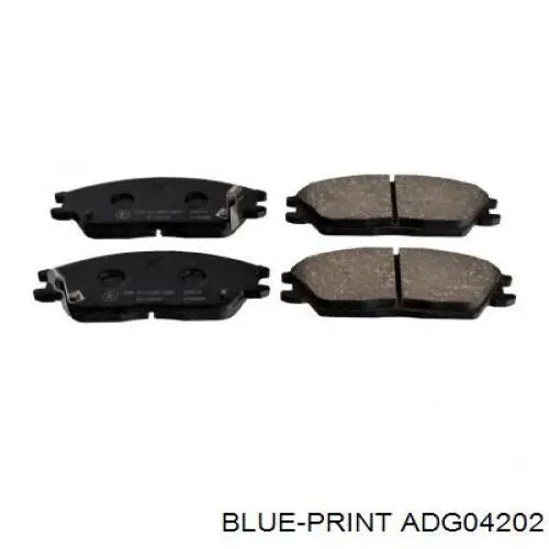 ADG04202 Blue Print колодки гальмівні передні, дискові