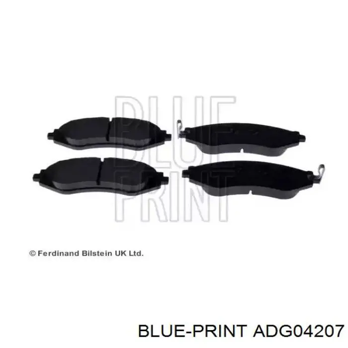 Купити ADG04207 Blue Print Колодки гальмівні передні, дискові