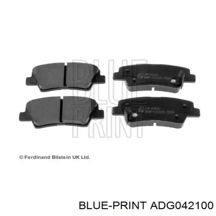Купити ADG042100 Blue Print Задні колодки